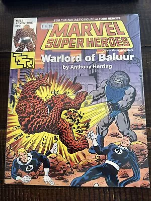 Marvel Super Heroes Warlord Of Baluur RPG Game Adventure Fantastic Four TSR NEW! • $20