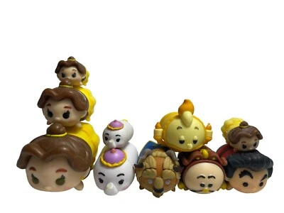 $22.99 • Buy Disney Tsum Tsum Beauty Beast Lot X10 Figures Belle Mrs Potts Lumière Cogsworth