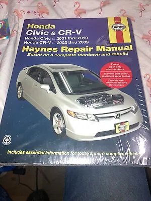 Haynes 42026 Repair Manual For Honda Civic 2001-2010 & Honda CR-V 2002-2009. • $20