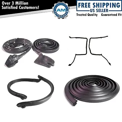 Roof Door Rubber Weatherstrip Seals Set Kit For 78-81 Camaro Firebird W/ T-Tops • $312.85