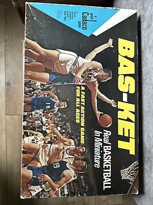 Vintage Cadaco Game Bas-Ket Basketball Board Game 1969 Made USA #165 • $29