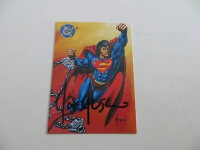 1995 Skybox Kenner Superman Man Of Steel Ks1 Promo Card Signed Joe Jusko Coa • $74.99