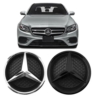 For Mercedes Benz E Class W213 16-19 Glossy Black Star Emblem Front Grill Badge • £23.99