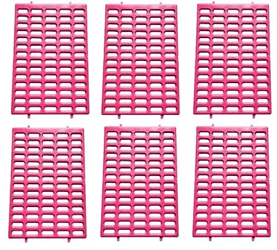 RABBIT CAGE RESTING MATS Pink 6 PACK • $38.99