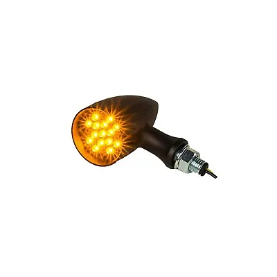 360 Twin Black Led Bullet Motorcycle Turn Signal • $29.99