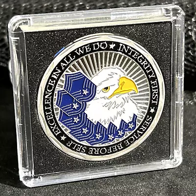 Air Force Challenge Coin Eagle-Pilot Oath Airman's Creed Military Gift W/CASE! • $7.32