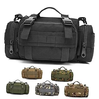 3P Military Duffel Waist Bag Molle Bicycle/Motorcycle Waterproof Fanny Black • $38.16