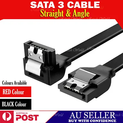 $10.79 • Buy SATA 3 Data Cable III 3.0 Adapter 6gbps For SSD HDD Angle Lead Clip Hard Drive