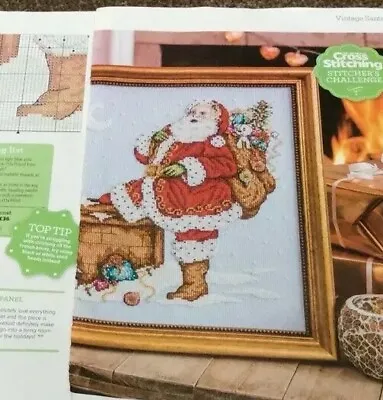 £0.99 • Buy Vintage Father Christmas , With Full Present Sack Cross Stitch Chart Only (411)