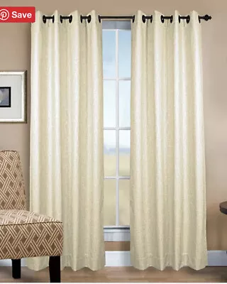 Monet Grommet Insulated Curtain Panel 50 W X 84 L - Natural • £64.61