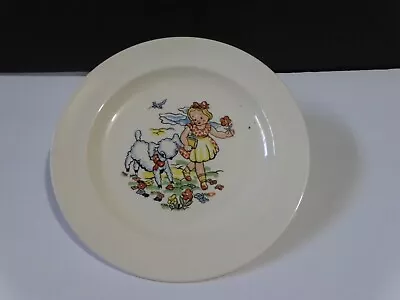 Vintage Mary Had A Little Lamb Children’s Plate -Forsman Inc. Virginia MN • $7.50