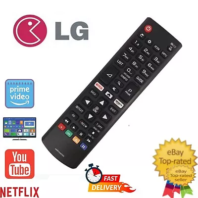 Lg Tv Akb75095308 Remote Control Replacement Smart Tv Led 3d Hdtv Netflix Button • £4.29