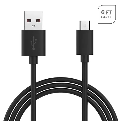 Black 5 Feet Long USB Data Sync & Charger Cable Micro-USB Connector Cord Wire • $8.71