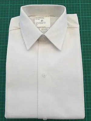 MAN'S RAF ROYAL NAVY RM OFFICERS WHITE MARCELLA FRONT DRESS SHIRT - Sizes  NEW • £25