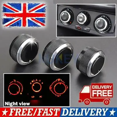 For VW Polo MK4/5 9N 9N3 6R 03-13 Climate Control Buttons AC Heater Switch Knob • $15.98