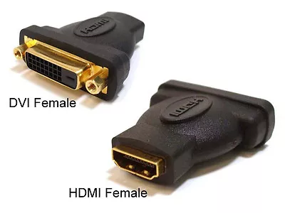 HDMI Female To DVI D Female Single Link Adapter Connector PC LAPTOP VIDEO • $5.80