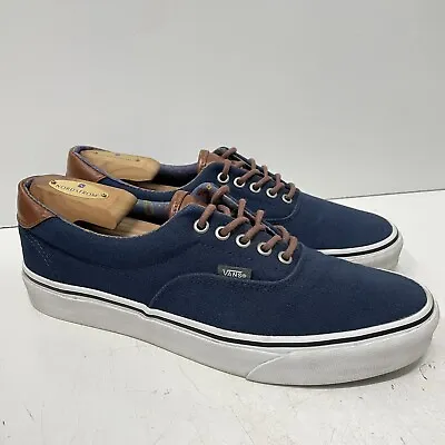 Vans Men's Era 59 C&L Dress Blues Paisley Canvas Skate Shoes Size 10.5 Sneakers • $27.79