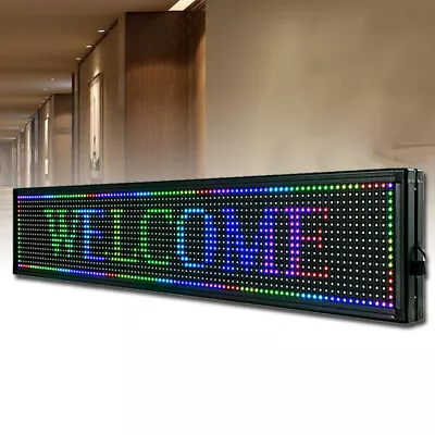 7 Colors P10 Wifi Scrolling Texts Messages Board Programmable Led Sign • $72.21