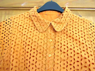 £18.99 • Buy Mod / 60s Pale Orange Dress Size 8 ( DO7 )