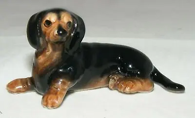 Klima Miniature Porcelain Animal Figure Dachshund Lying K486 • £9