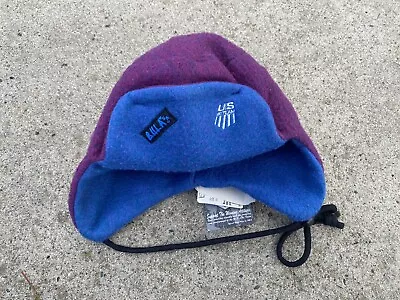 Vintage BULA US Ski Team Fleece Winter Ski Snowboard Hat 1990's New Old Stock • $32