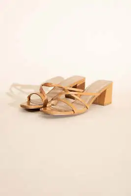 Moda Women's Crimp Mule Sandal Brown Size 10 • $23.43