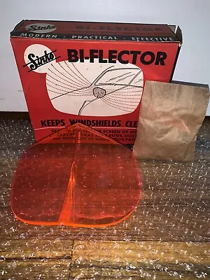 Vintage NOS Sinko Bi-Flector Bug Dust Snow Wind Deflector Hood Ornament Hot Rod • $30