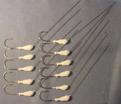 11 ~ Mann's? 1/2 Oz White Powder Coat Spinnerbait Heads Original 90's U.S. Mfg. • $22.50