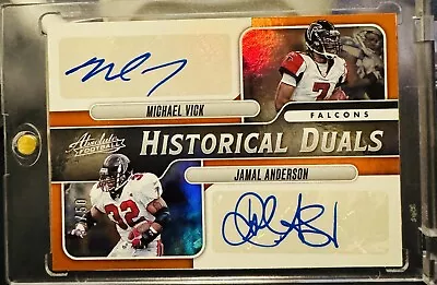 2023 Absolute Michael Vick-Jamal Anderson Autographed #2/50 RARE NUMBERED AUTO • $19.95