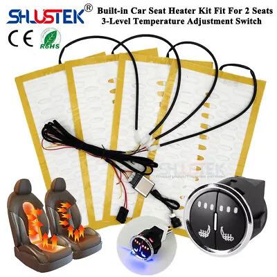 Universal 12V Car Seat Heating Pad Alloy Wire Car Seat Heater Kit Fit 2 Seat  • $42.20