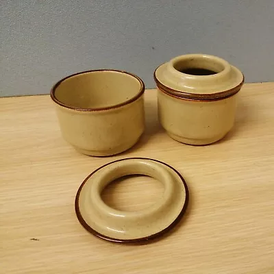 £7.50 • Buy Grayshott Pottery Stoneware - Pair Of Lidded Tea Light Holders