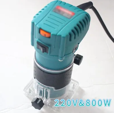 Mini Electric Wood Trimmer Palm Router Laminate Joiners Working Carving Cutting • $73.19