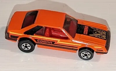 Vintage Hot Wheels 1979 To 1982 Mustang Cobra Orange Near Mint Fox Body FORD • $34.99