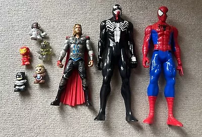 Marvel Superhero Figure Set - Including Spider-Man Venom Thor + More • £8.55