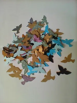 100 Mixed Flying Birds For Card Making Embellishments • £2