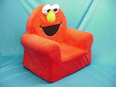 Plush Foam Elmo Children's Chair 2014 Sesame Street Fuzzy Seat Kids Rare Soft • $89.99