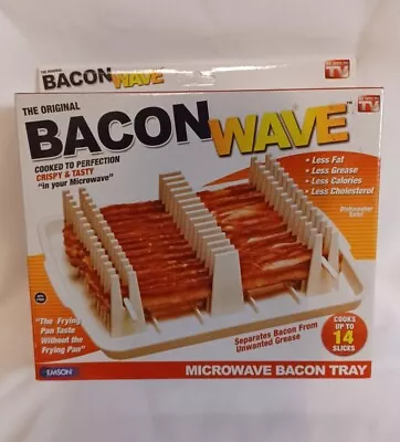 The Original Bacon Wave Microwave Bacon Tray By Emson Brand New In BOX • $19.99