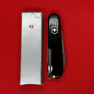 New Black Victorinox Tinker Swiss Army Knife With Advert. Hike Hunt EDC! • $24.99
