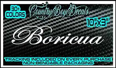 $5.99 • Buy BORICUA Vinyl Decal Sticker Puerto Rico Rican JDM Car Truck Boost Turbo Boost 