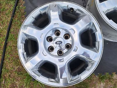 Curb Damage Genuine Ford OEM 20  Expedition F-150 2013 2014 Chrome Clad Rim 3916 • $175