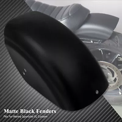 7.6  Matte Black Short Rear Fender Mudguard For Harley Sportster Bobber Chopper • $69.62