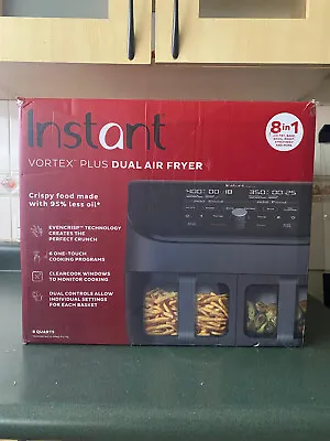 Instant Vortex Plus 8 Qt 8 In 1 Dual Air Fryer • $138