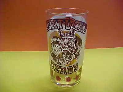 1977 Official KENTUCKY DERBY Mint Julep Souvenir Glass Seattle Slew Triple Crown • $5.50