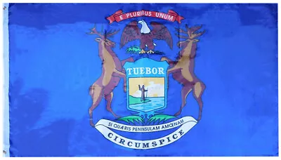 State Of Michigan Premium Quality Rough Tex Nylon 2x3 2'x3' Flag Banner • $8.44