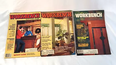 3 Vintage Workbench The Do It Yourself Magazine 12/1981 02/1983 & 06/1989 • $7.34