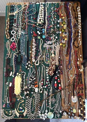 £11.50 • Buy Approx 4.5kg Job Lot Mixed Necklaces Costume Jewellery Craft Beading Recycle