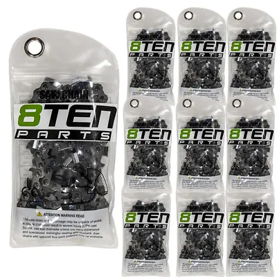 8TEN Chainsaw Chain For 20 Inch .050 Gauge 3/8 Pitch 72DL Husqvarna 10 Pack • $139.95