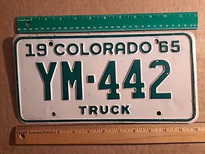 License Plate Colorado 1965 Truck YM - 442 (442 As In Olds  442 ) • $9.99