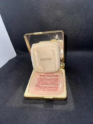 Vintage MCM Coty Airspun Cream Powder Mirror Compact NOS Unused • $24.99