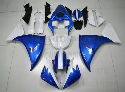 White Blue ABS Injection Mold Fairing Kit Fit For 2009-2011 YZF R1 Bodywork A19 • $575